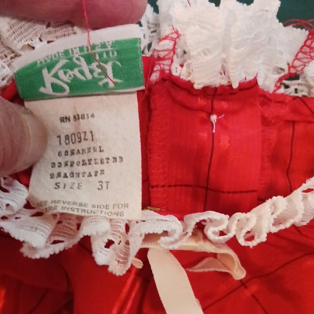 Red Ruffled Baby Dress - Picture 6 of 8
